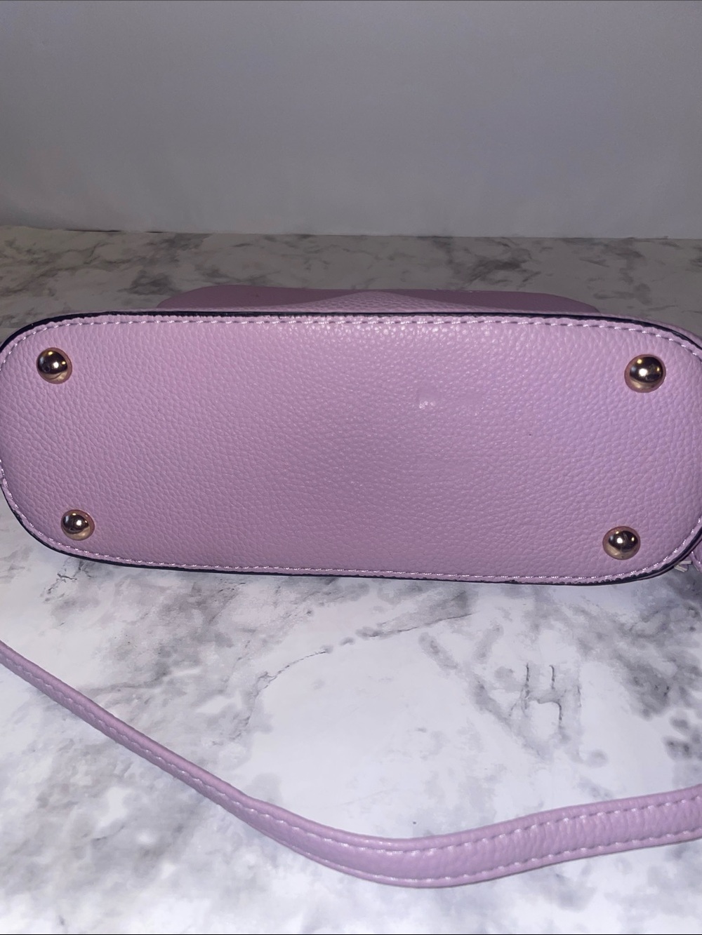 Classic Crossbody Shoulder Bag - Lilac - Picture 5 of 7
